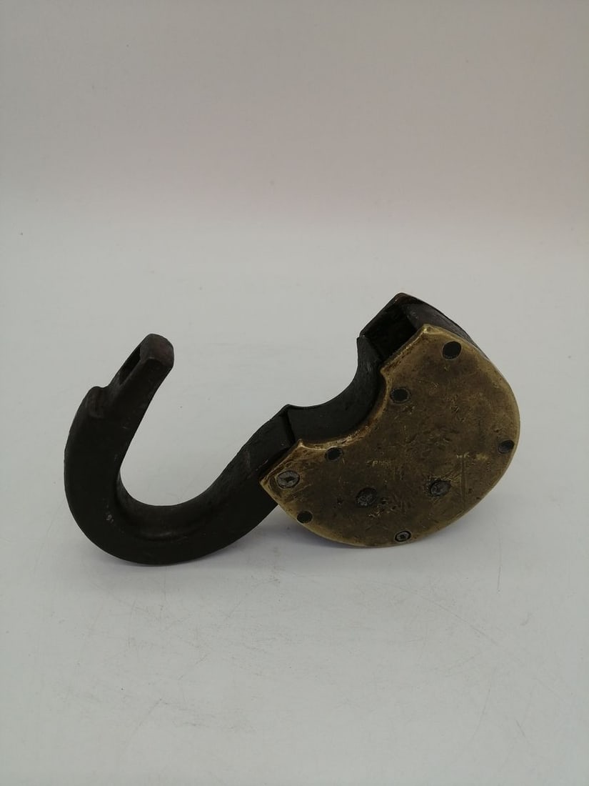 Vintage lock and key for barns P. Sharygin 1890s - 4