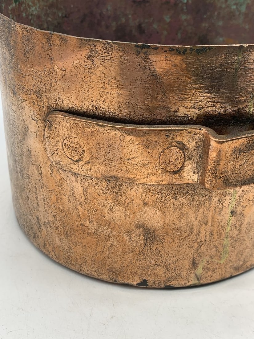 French Copper Cast Iron Sauce Saute Pan - 5