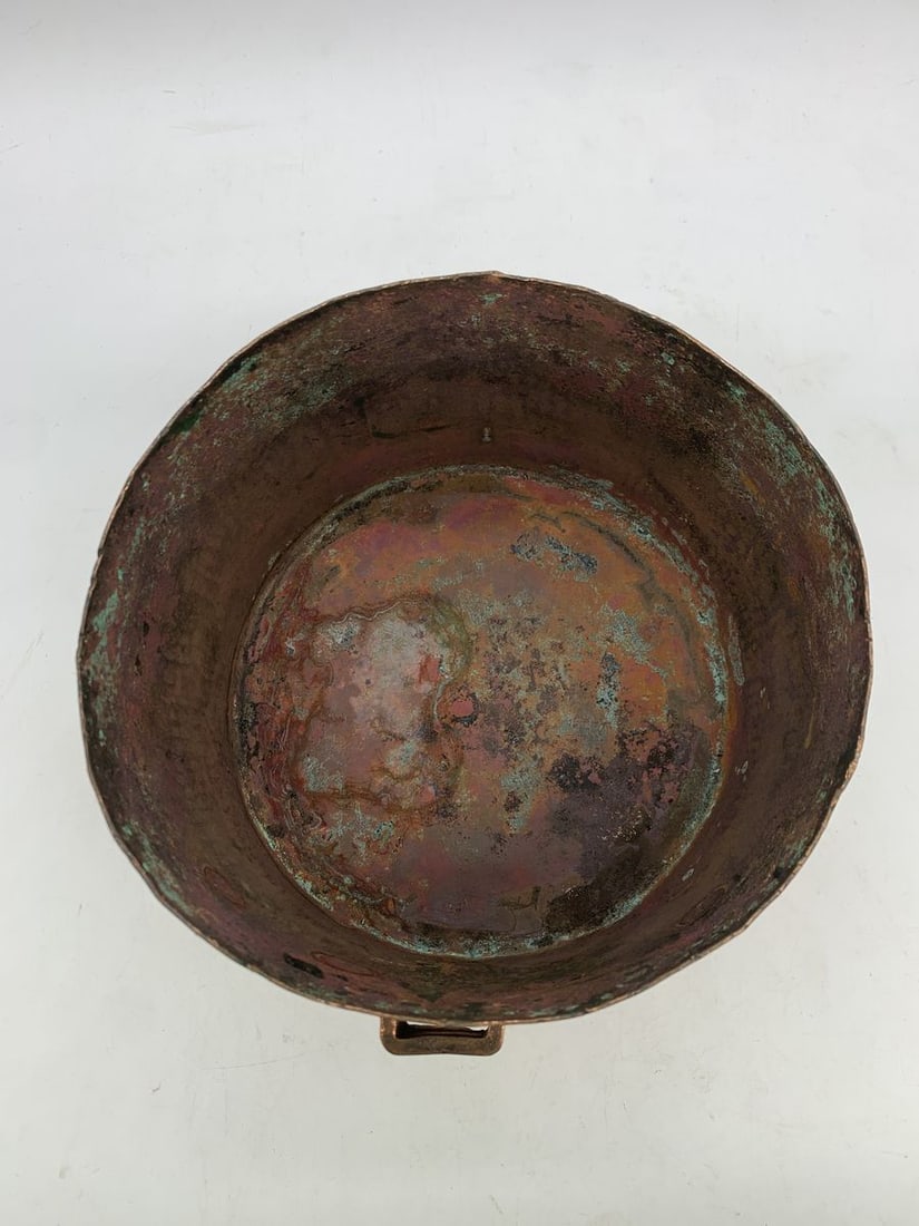 French Copper Cast Iron Sauce Saute Pan - 7