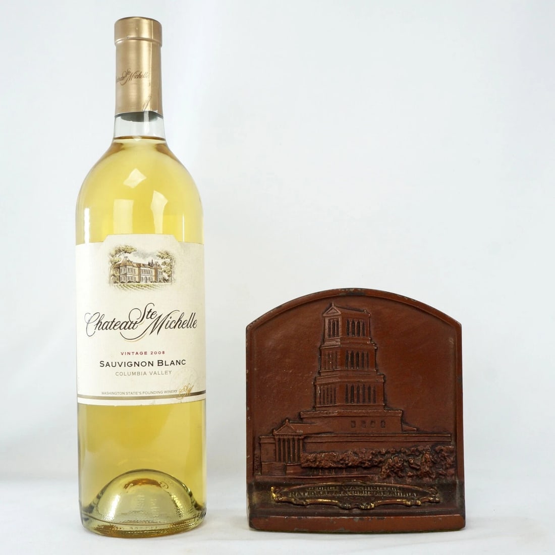 Single Masonic Memorial Iron Bookend c 1925 - 2