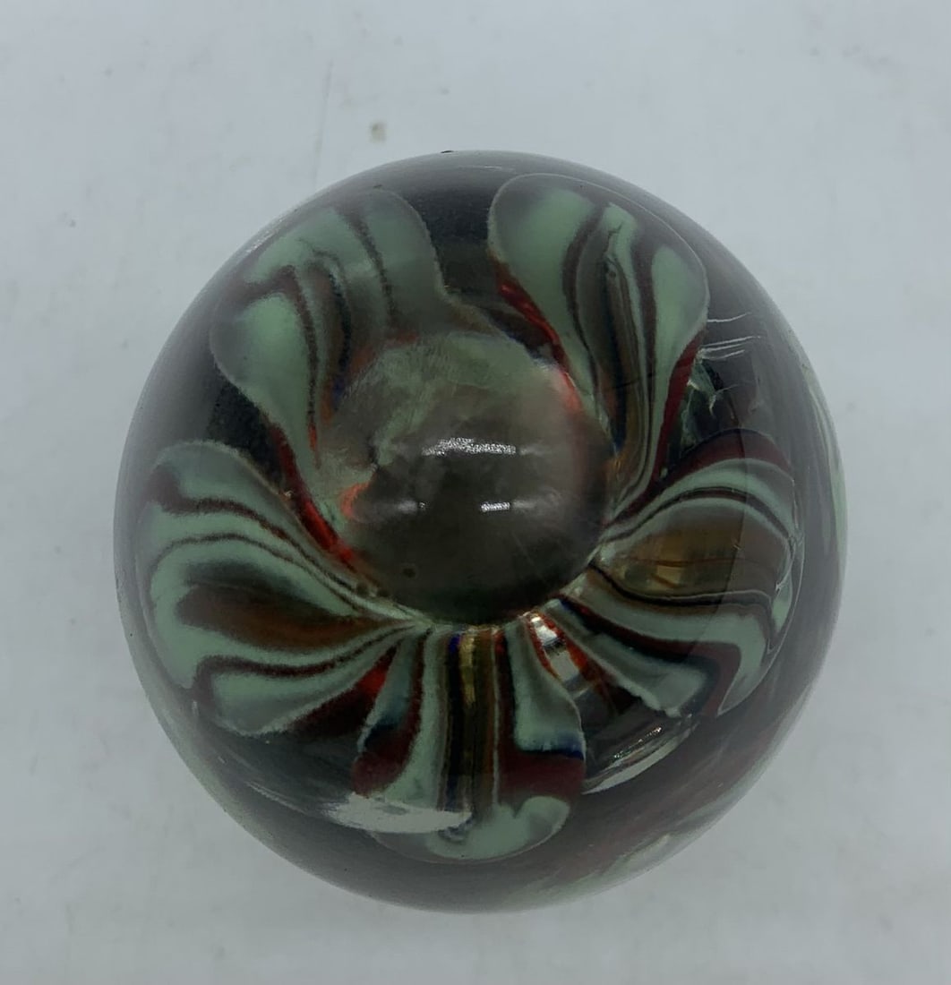 Glass egg with flowers - 3