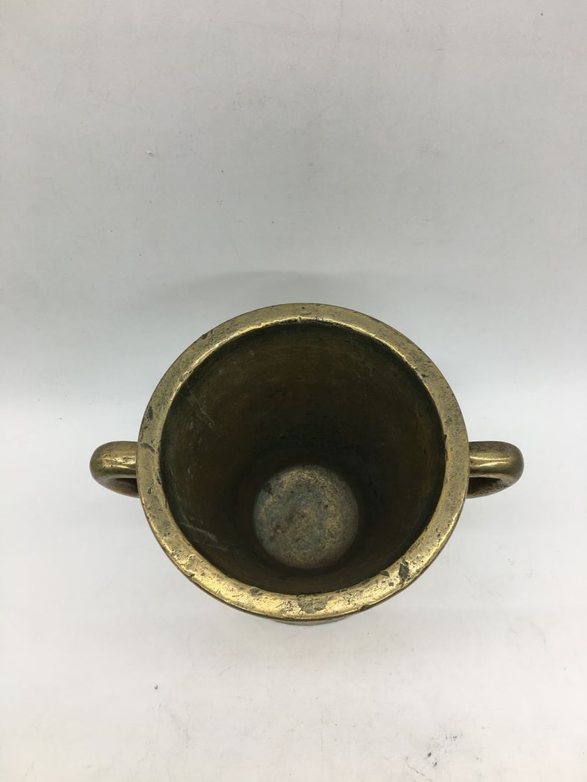 Spice Grinder Iron Mortar & Pestle with handle - 7