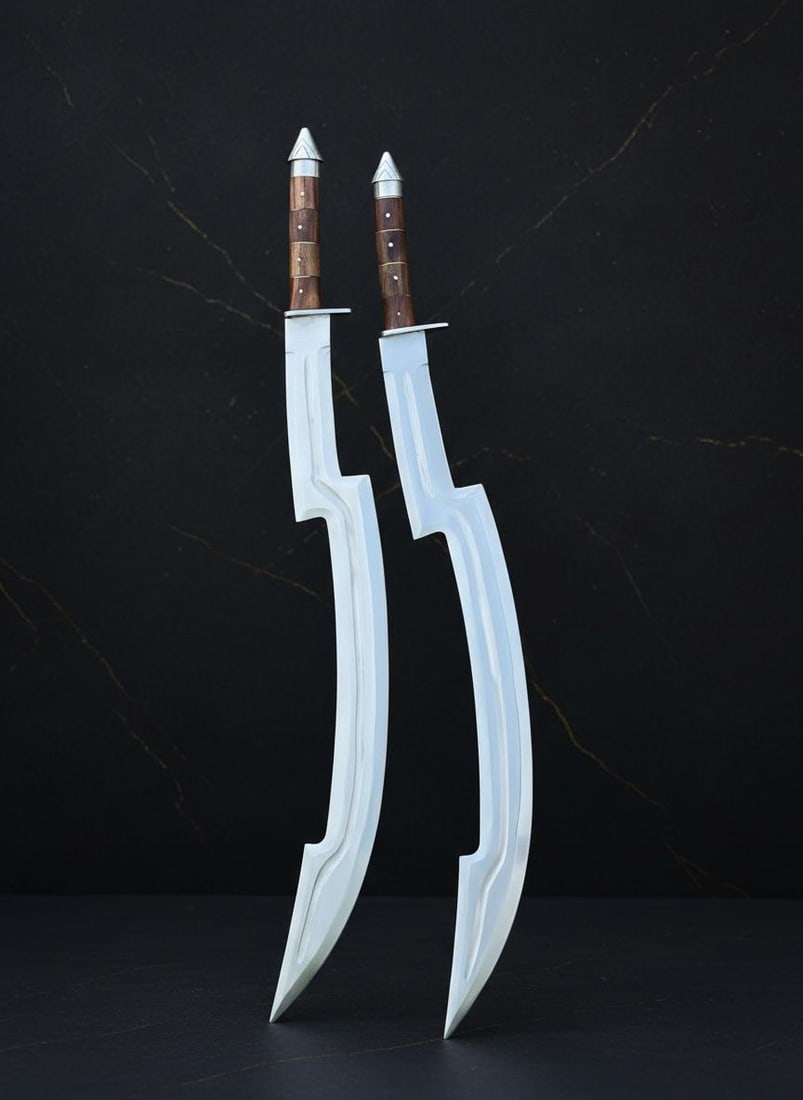 Medieval Kratos Leviathan Sword Axe 35" Hand Forged Carbon Steel Viking Replica - 2