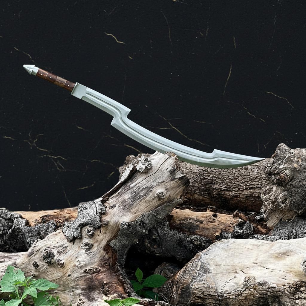 Medieval Kratos Leviathan Sword Axe 35" Hand Forged Carbon Steel Viking Replica - 3