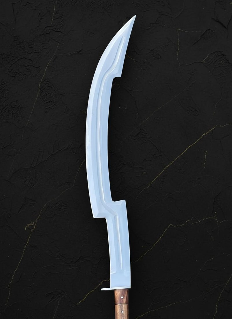 Medieval Kratos Leviathan Sword Axe 35" Hand Forged Carbon Steel Viking Replica - 7