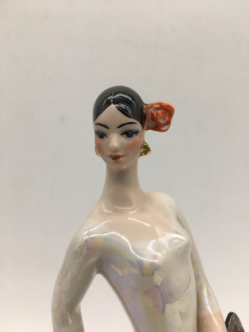 Carmen Spanish Senorita Lady Dancer Porcelain figurine Statue USSR - 2