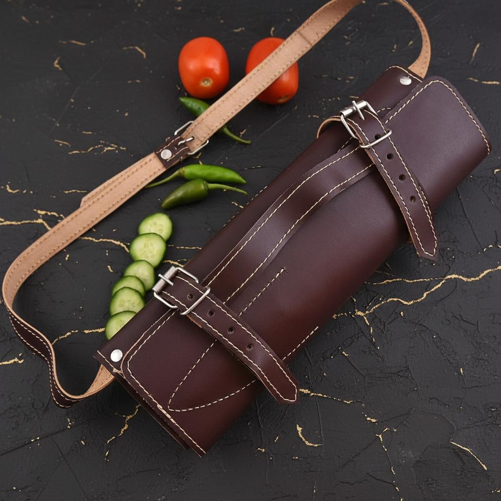 Forged Damascus Steel Kitchen Knife Set, 5 Piece Handmade Chef Knives with Rosewood Handles and - 7