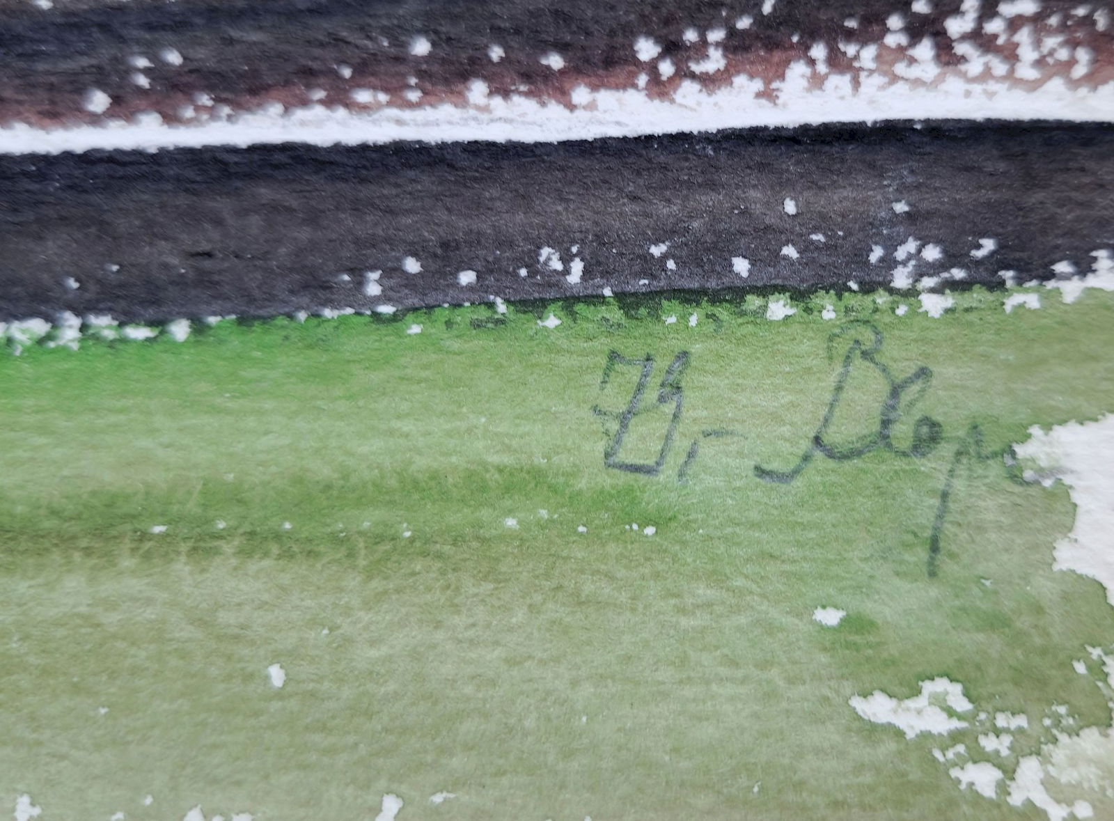 Khorenko Volodymir (Ukrainian artist), "Artist paints", watercolor on paper - 4