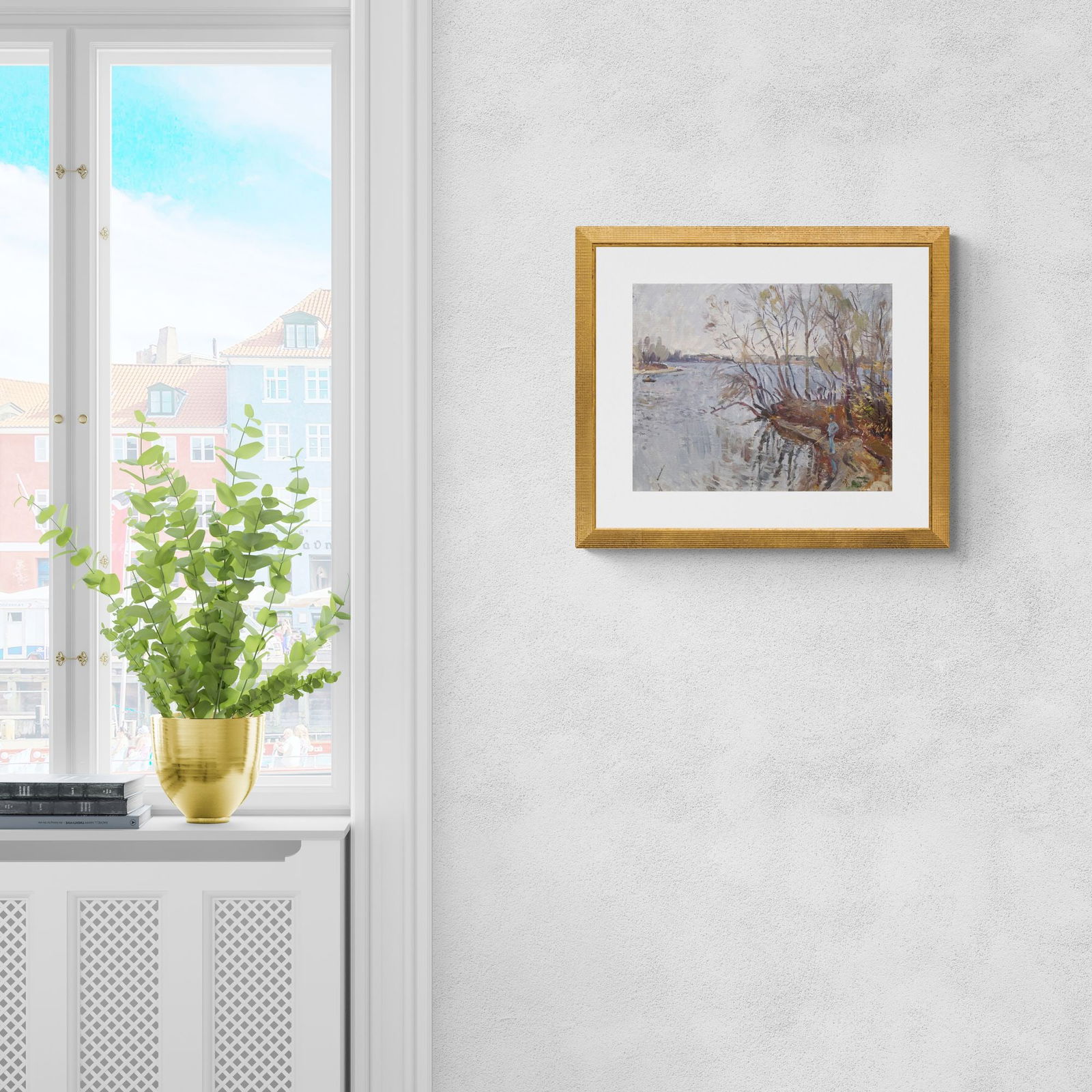 Erlih Volodymyr (Ukrainian artist), "An island on the Dnieper", oil on canvas - 4