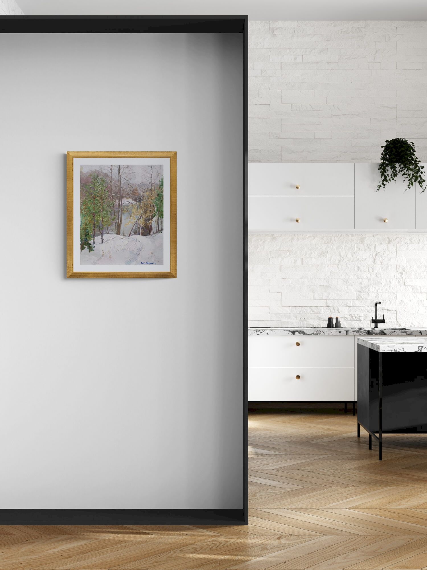 Yeremin Boris (Ukrainian artist), "Snow", oil on canvas - 4