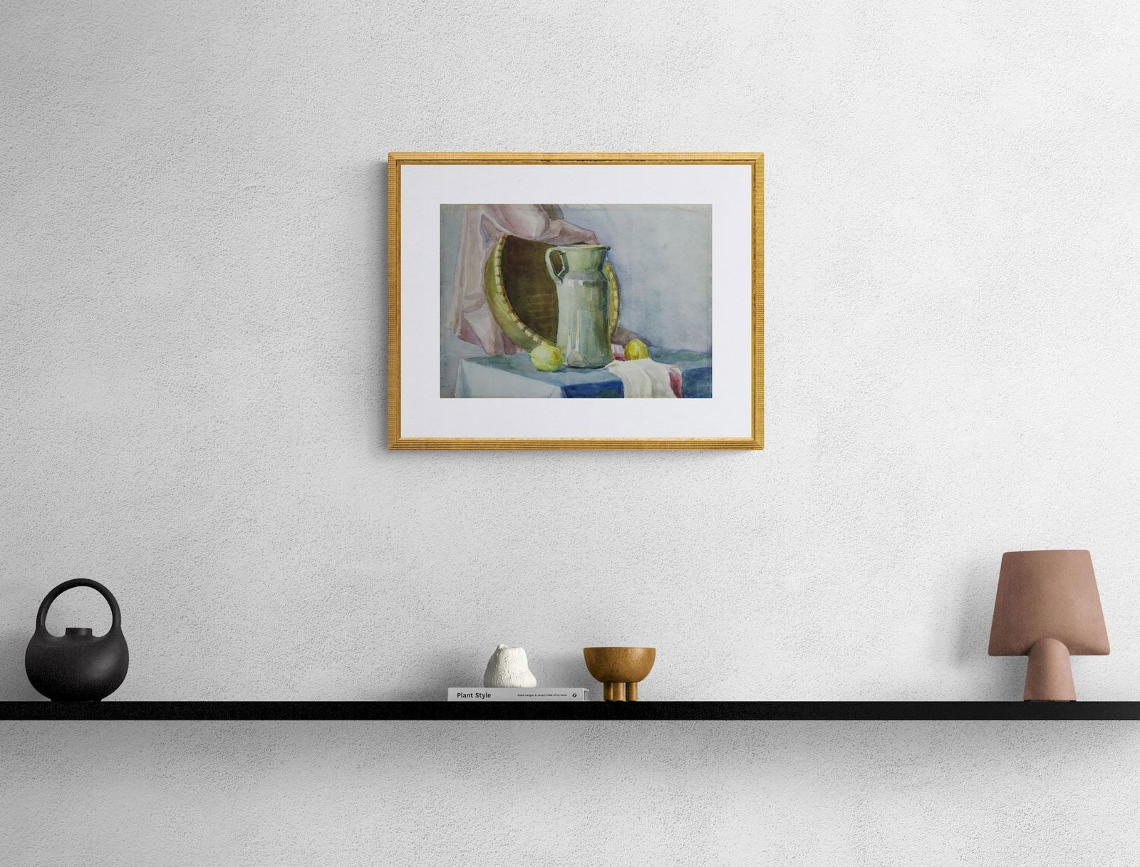 Mynka Olexandr (Ukrainian artist), "Still life with jug", watercolor on paper - 2