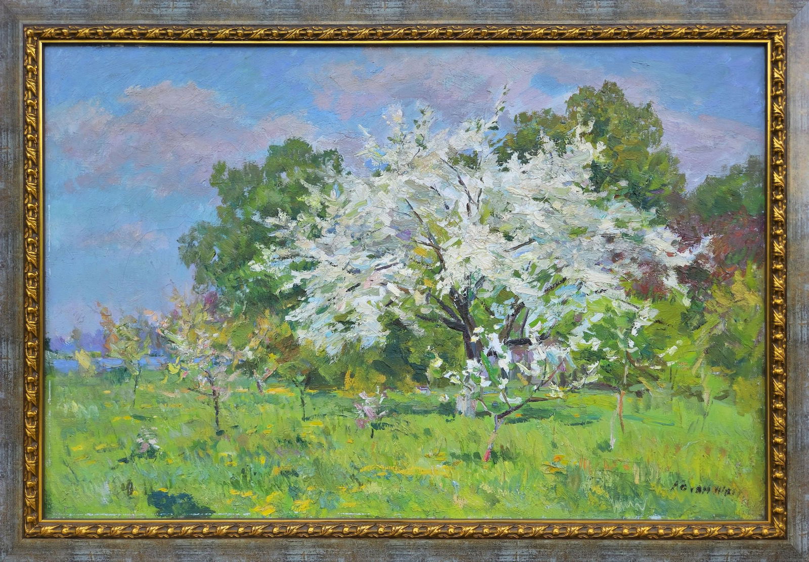 Tyukha Ivan (Ukrainian artist), "Lilac", oil on cardboard (1 of 4)