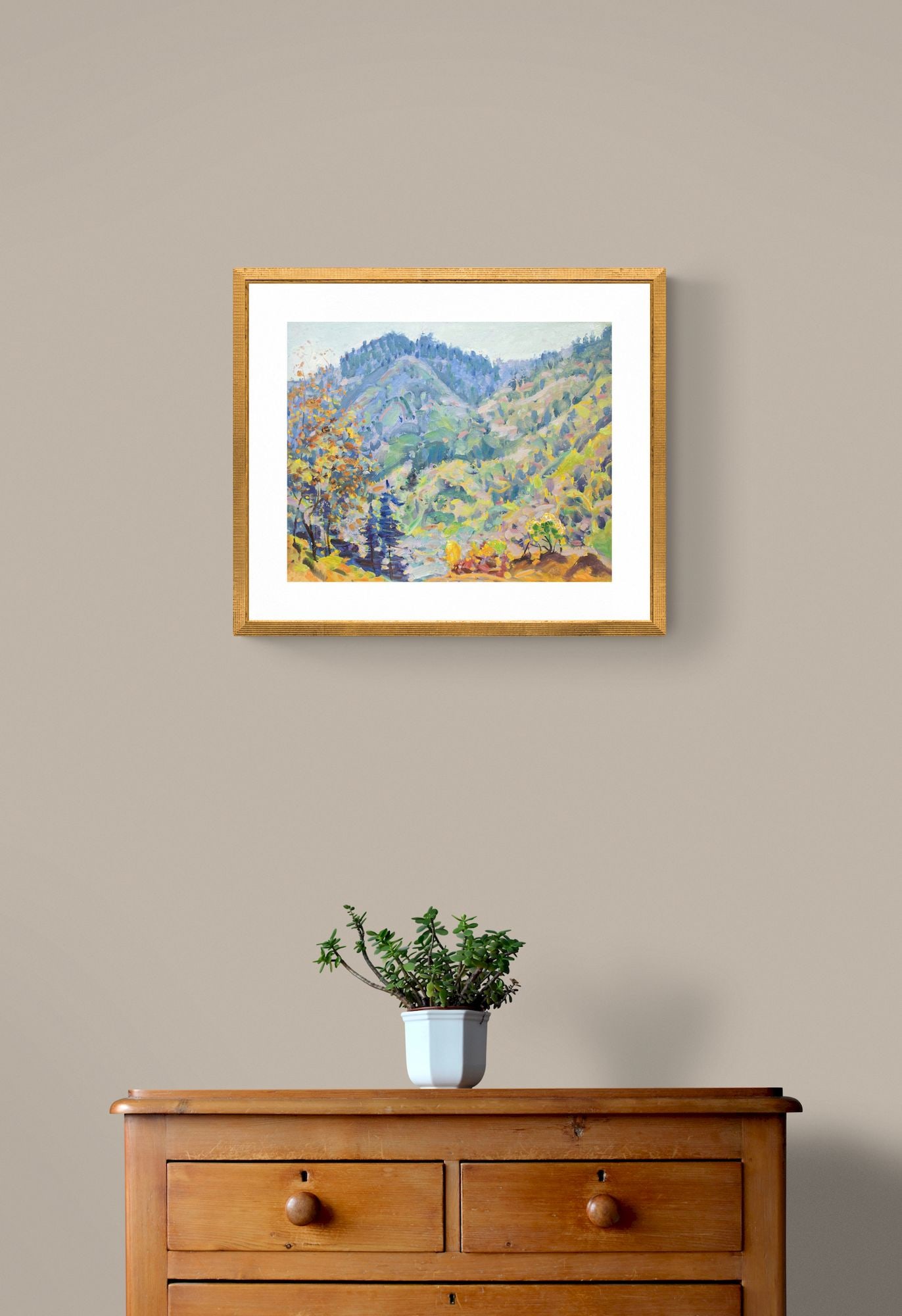 Tyukha Ivan (Ukrainian artist), "Autumn came", oil on cardboard - 3