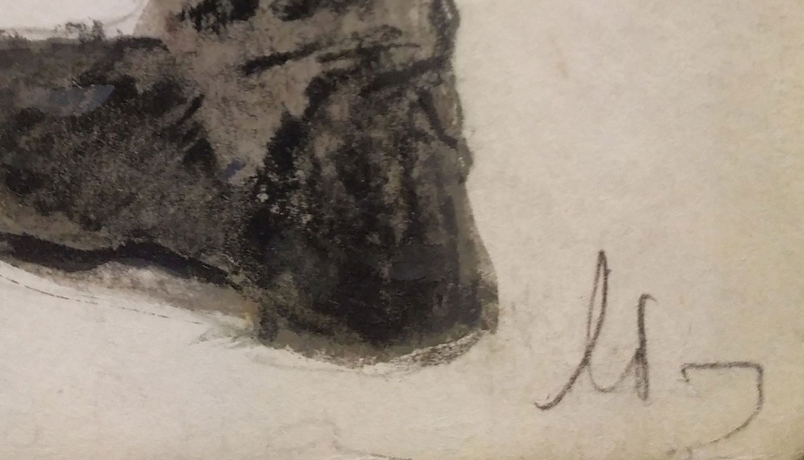 Yablonska Olena (Ukrainian artist), "Offended", watercolor on cardboard - 2