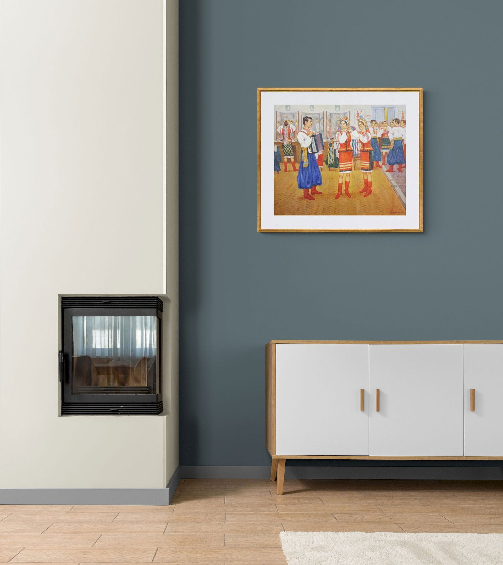 Lezhansky Vyacheslav (Ukrainian artist), "Actors before going on stage", oil on canvas - 4