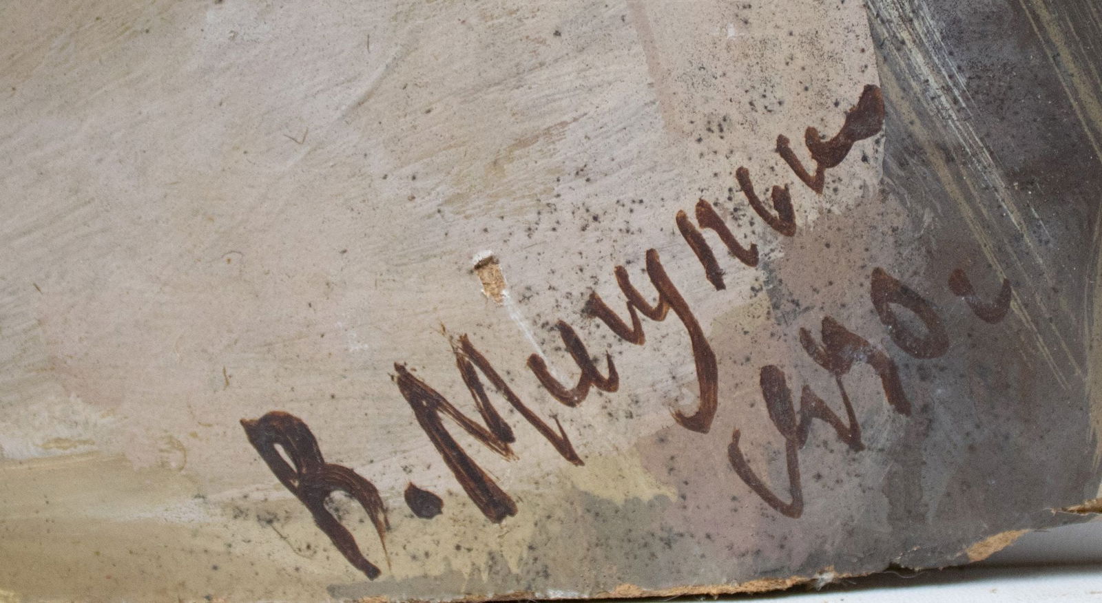 Migulko Viktor (Ukrainian artist), "On the set", oil on cardboard - 2