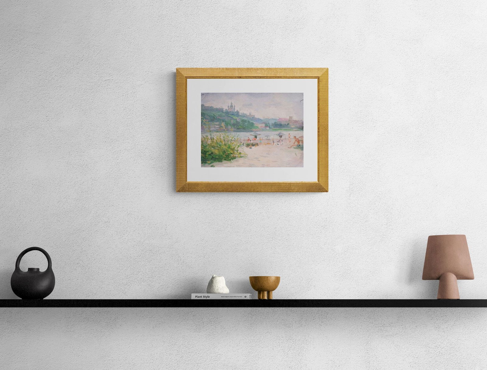 Unidentified (Ukrainian artist), "On the beach", oil on cardboard - 3