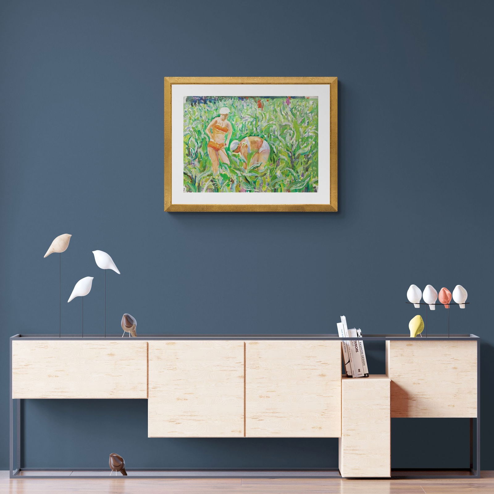 Makatukha Vasyl (Ukrainian artist), "Working in the field. Color (two-sided)", oil on cardboard - 3