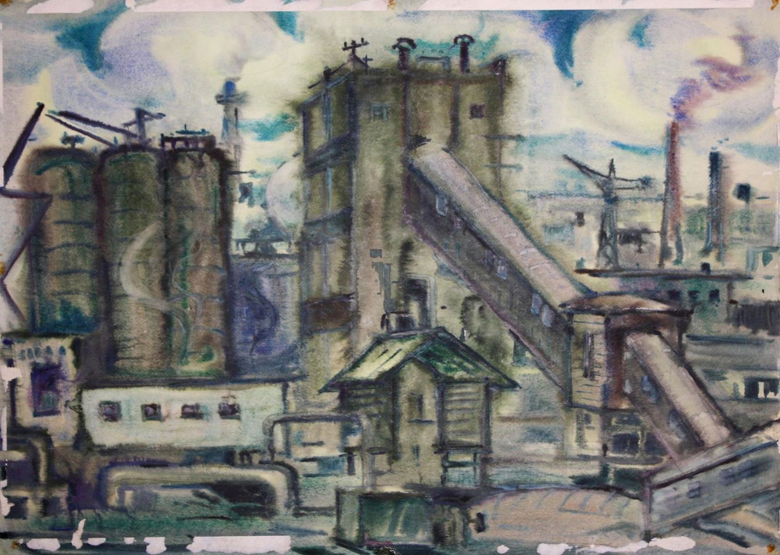 Kirilkov Valentin (Ukrainian artist), "Krivorozhstal" series", watercolor on paper (1 of 1)