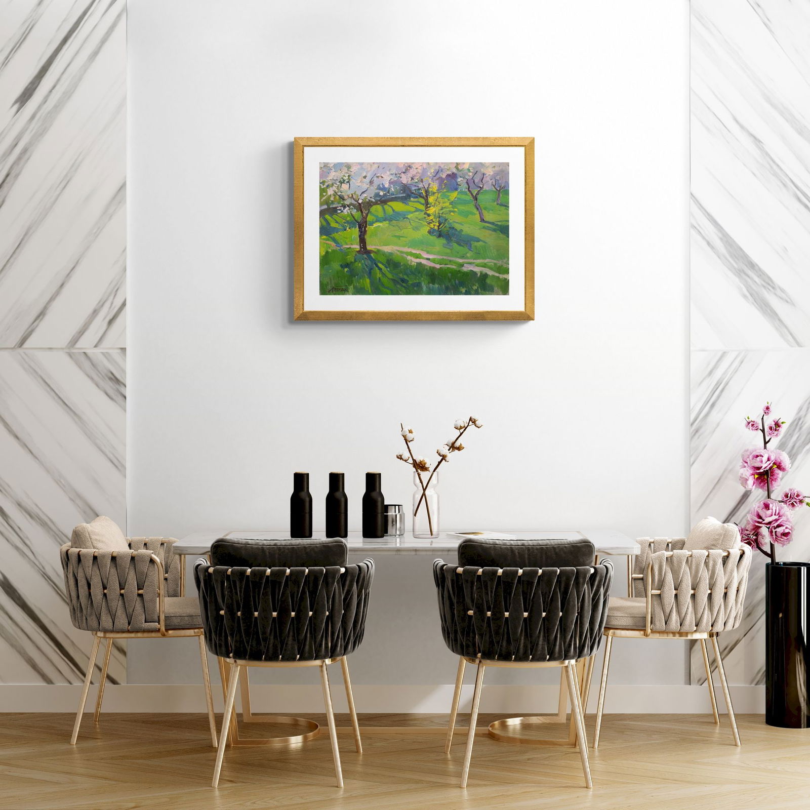 Tkach Anatoly (Ukrainian artist), "Spring garden", oil on canvas - 4