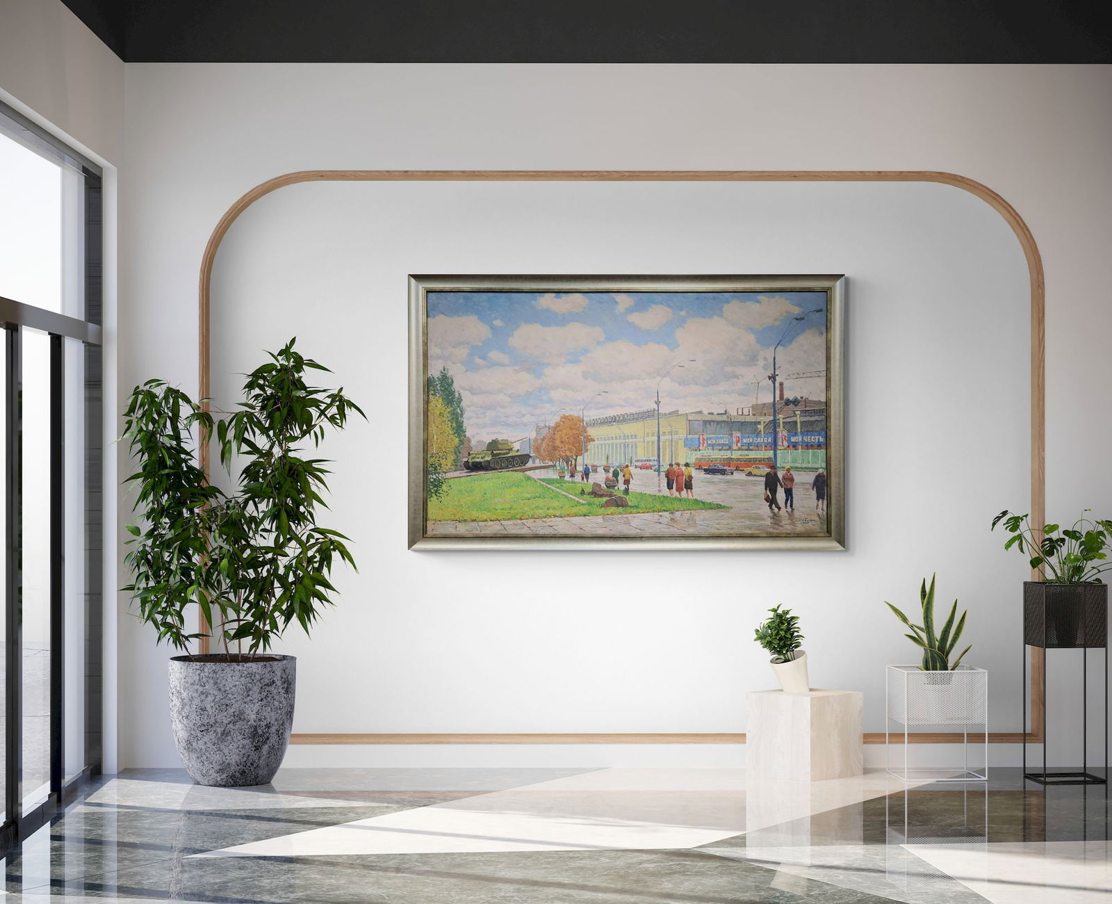 Bilyak Volodymyr (Ukrainian artist), "Bolshevik" factory", oil on canvas - 3