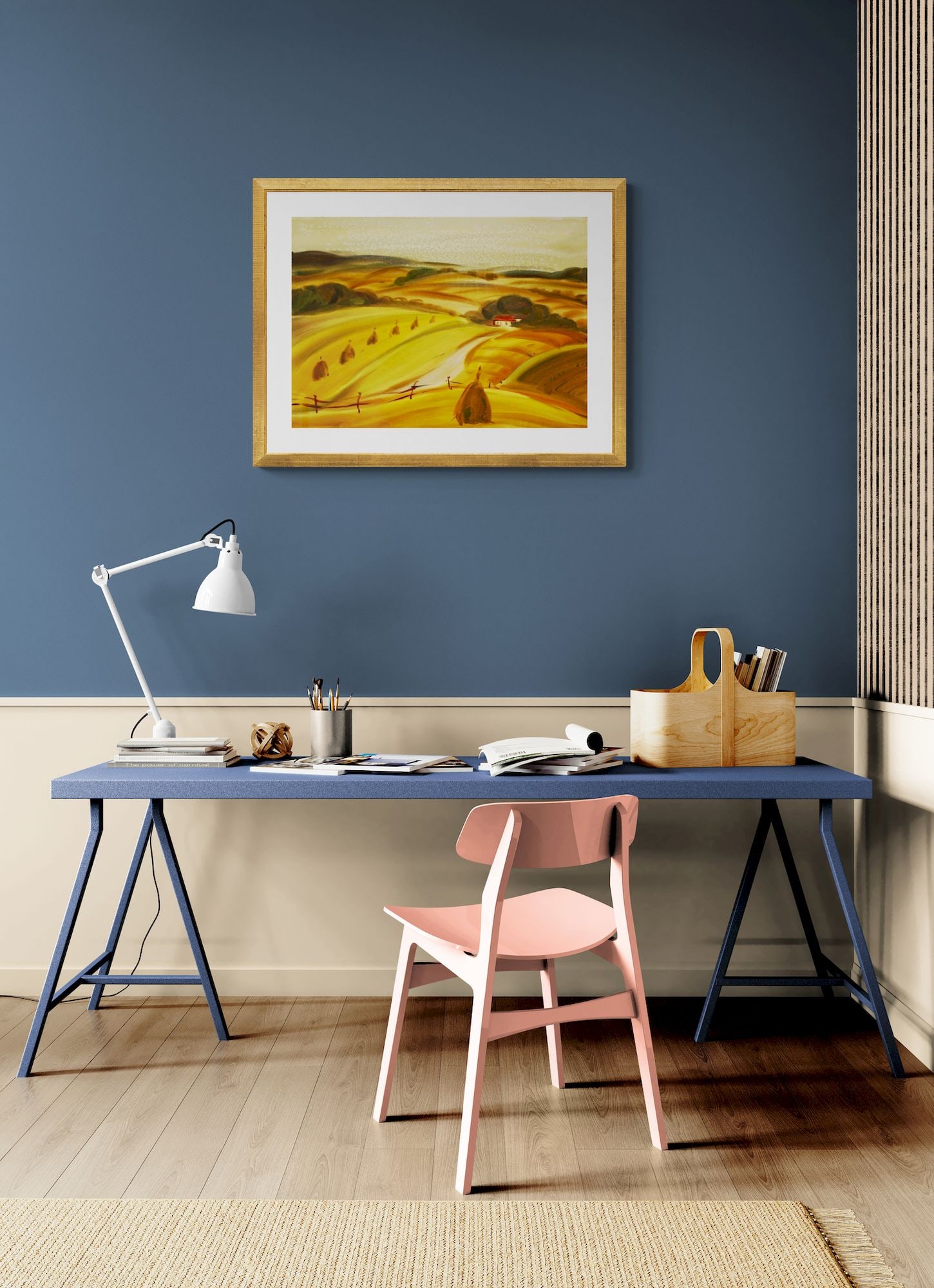 Kirilkov Valentin (Ukrainian artist), "Yellow field", watercolor on paper - 2