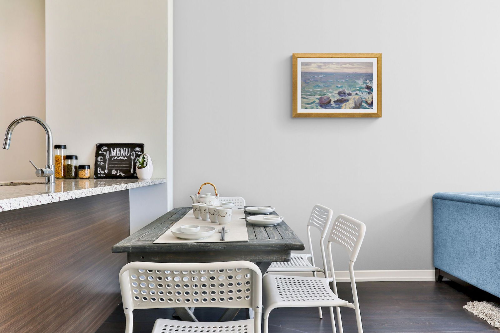 Tyukha Ivan (Ukrainian artist), "Waves", oil on cardboard - 4