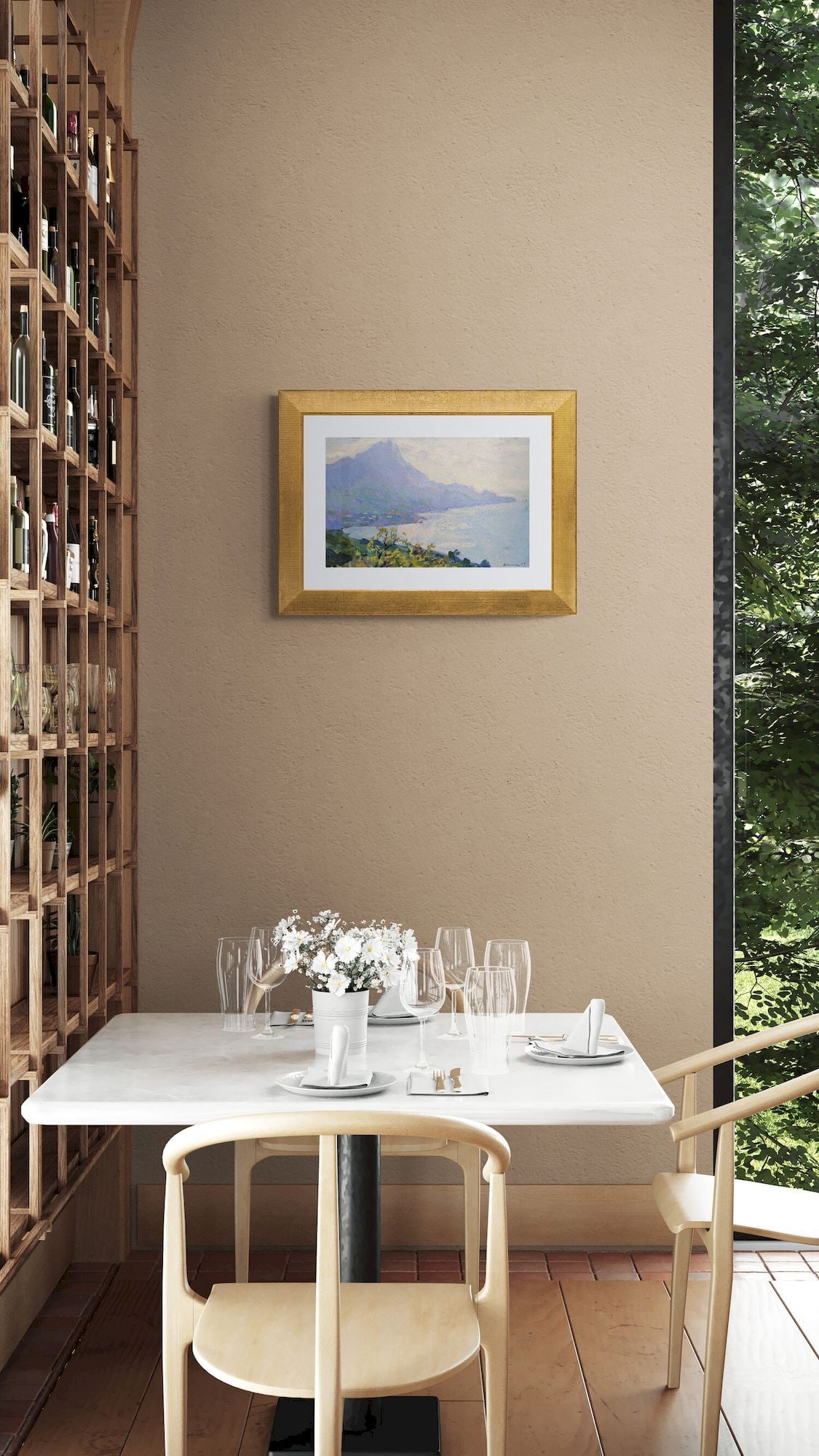 Iskam Viktor (Ukrainian artist), "The sea and the mountains", oil on canvas - 4