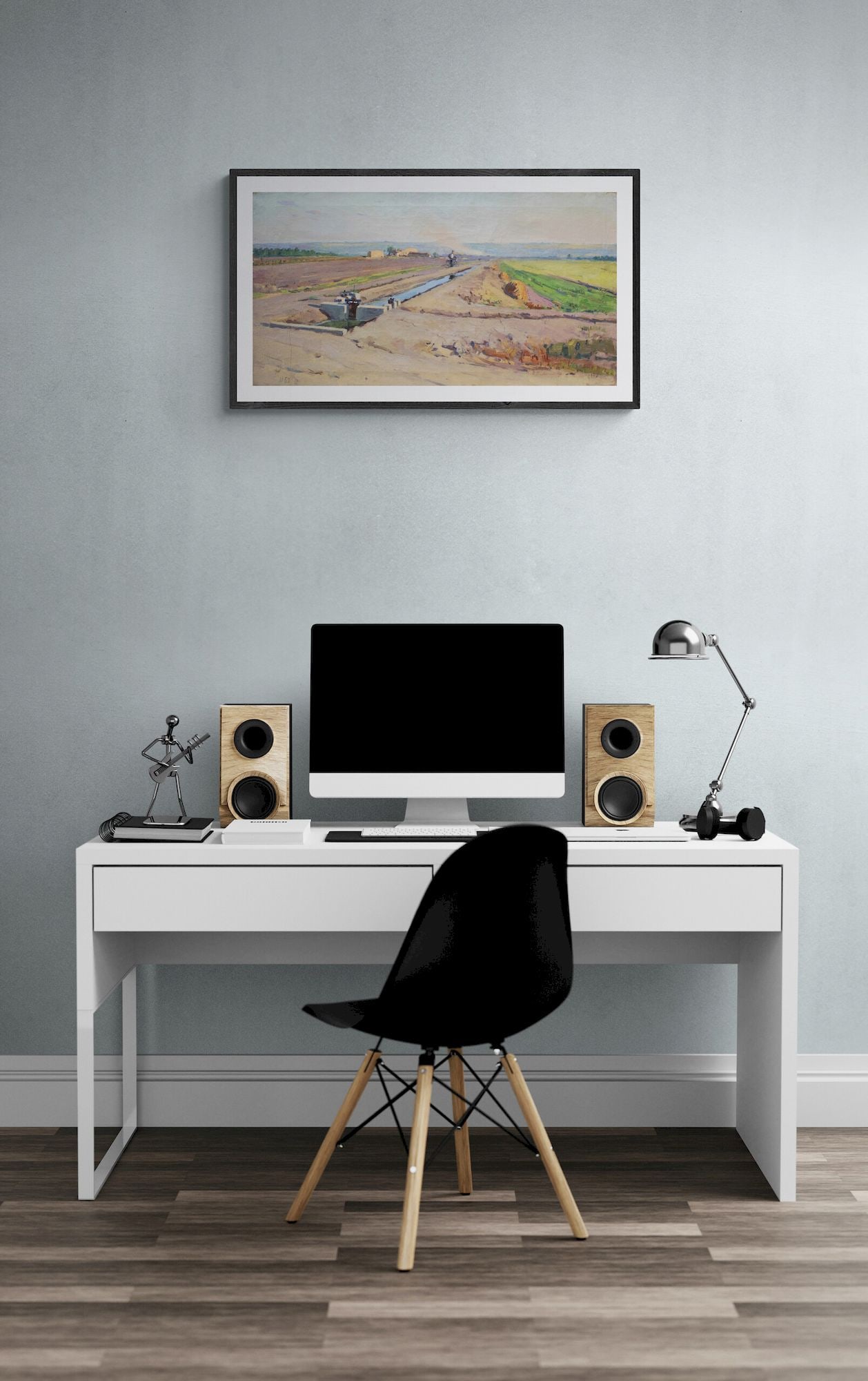 Maksimenko Olexandr (Ukrainian artist), "Water in the steppe", oil on canvas - 6