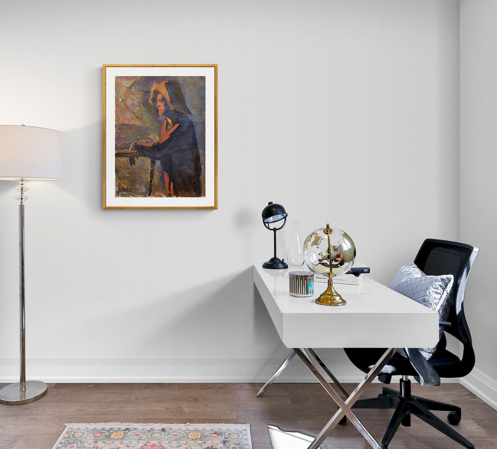 Yerzhikovsky Oleg (Ukrainian artist), "Portrait of a steelmaker", oil on canvas - 4