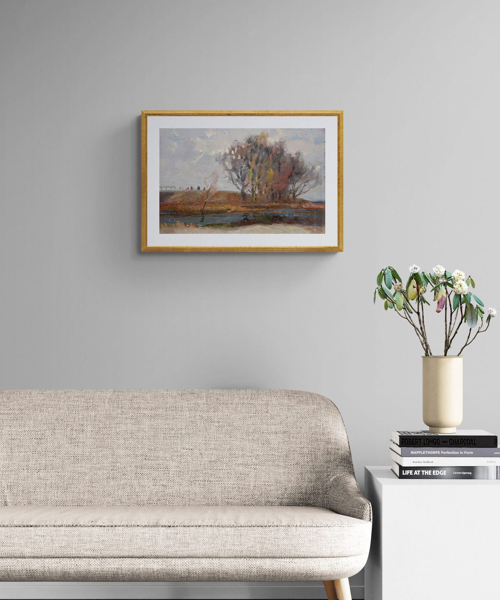 Mynka Olexandr (Ukrainian artist), "Cold day", oil on canvas - 3