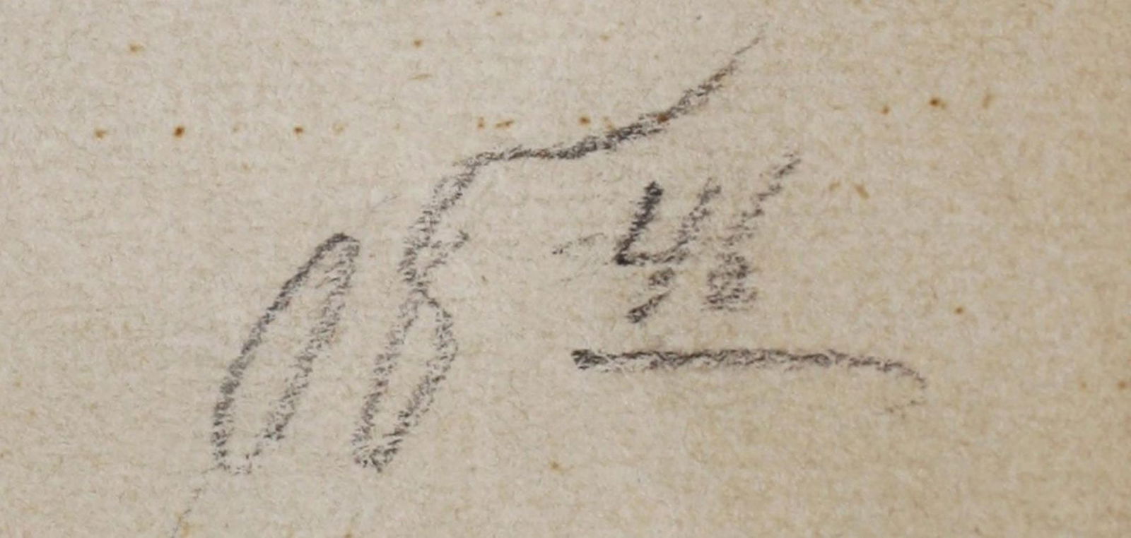 Bizyukov Onufry (Ukrainian artist), "Figure woman", pencil on paper - 2