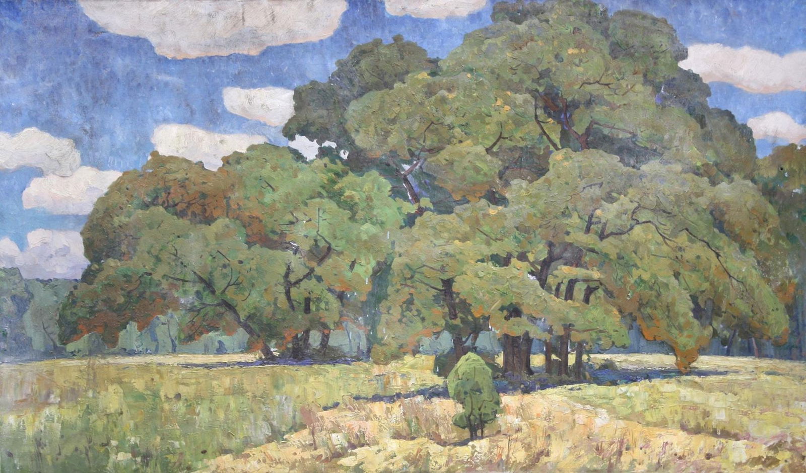 Unidentified (Ukrainian artist), "Landscape", oil on canvas (1 of 1)