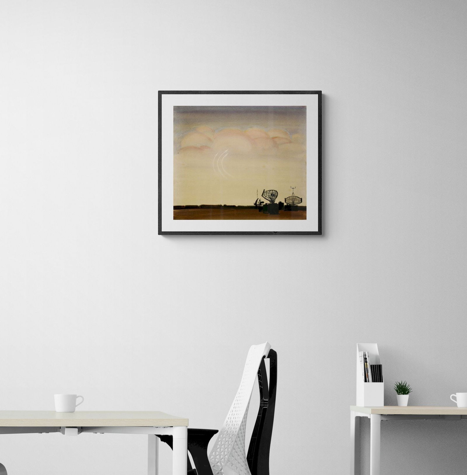 Kirilkov Valentin (Ukrainian artist), "Radar equipment", watercolor on paper - 2