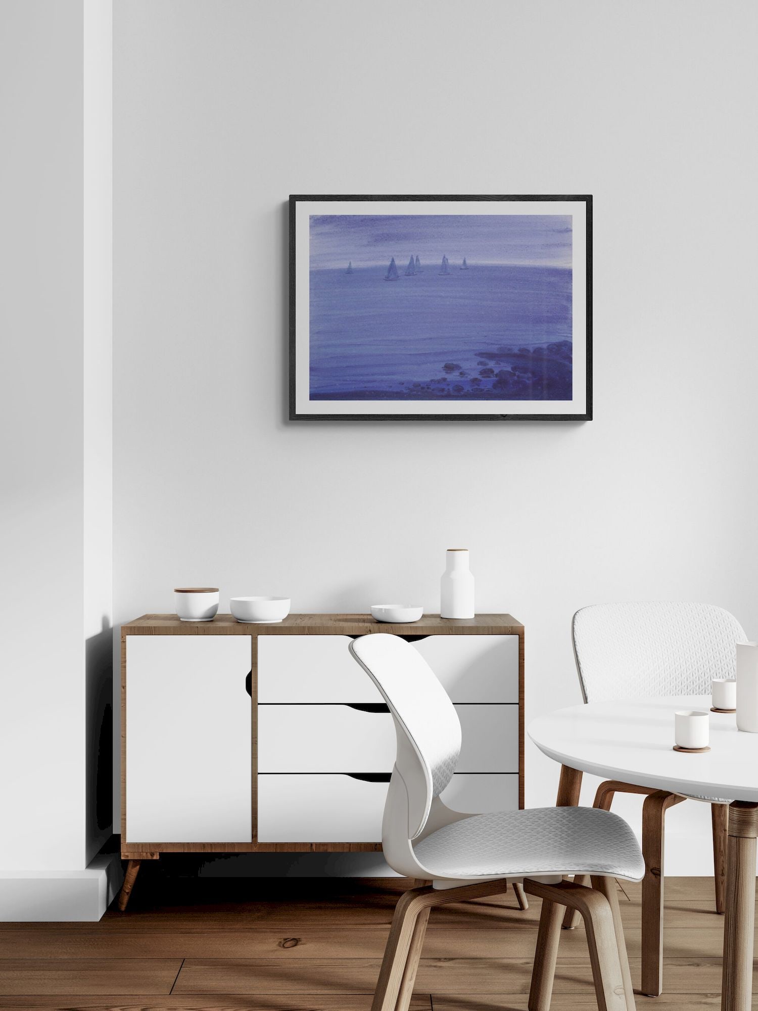 Mynka Olexandr (Ukrainian artist), "Blue ocean", watercolor on paper - 2