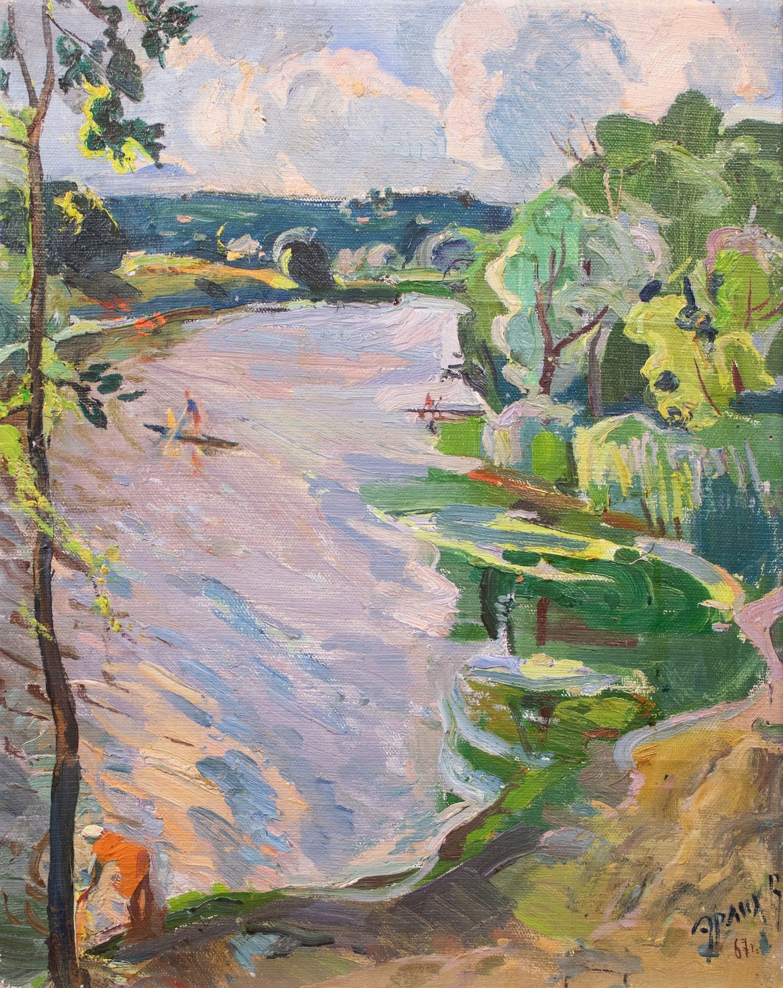 Erlih Volodymyr (Ukrainian artist), "Samara", oil on canvas (1 of 4)