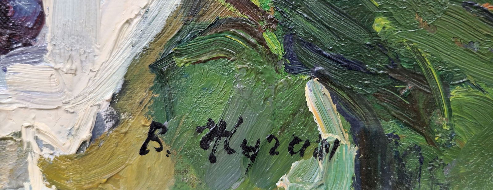 Zhugan Volodymyr (Ukrainian artist), "Still life with watermelon", oil on canvas - 2