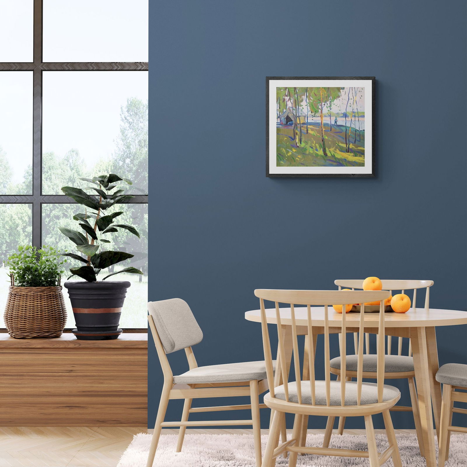 Tyukha Ivan (Ukrainian artist), "Summer rest", oil on cardboard - 4