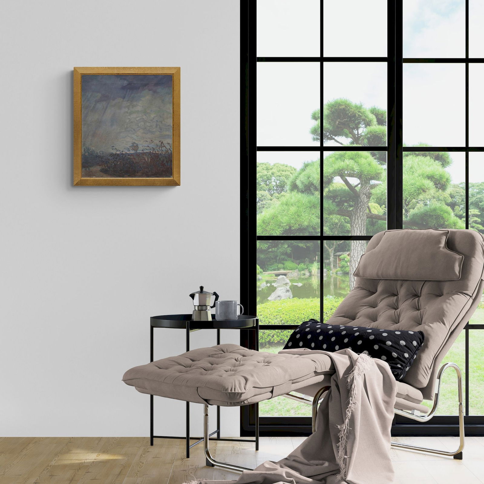 Unidentified (Ukrainian artist), "Thunderstorm is coming", oil on canvas - 3