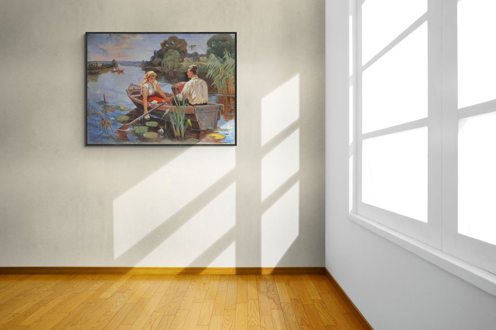 Korostylev Volodymir (Ukrainian artist), "River walk", oil on canvas - 5