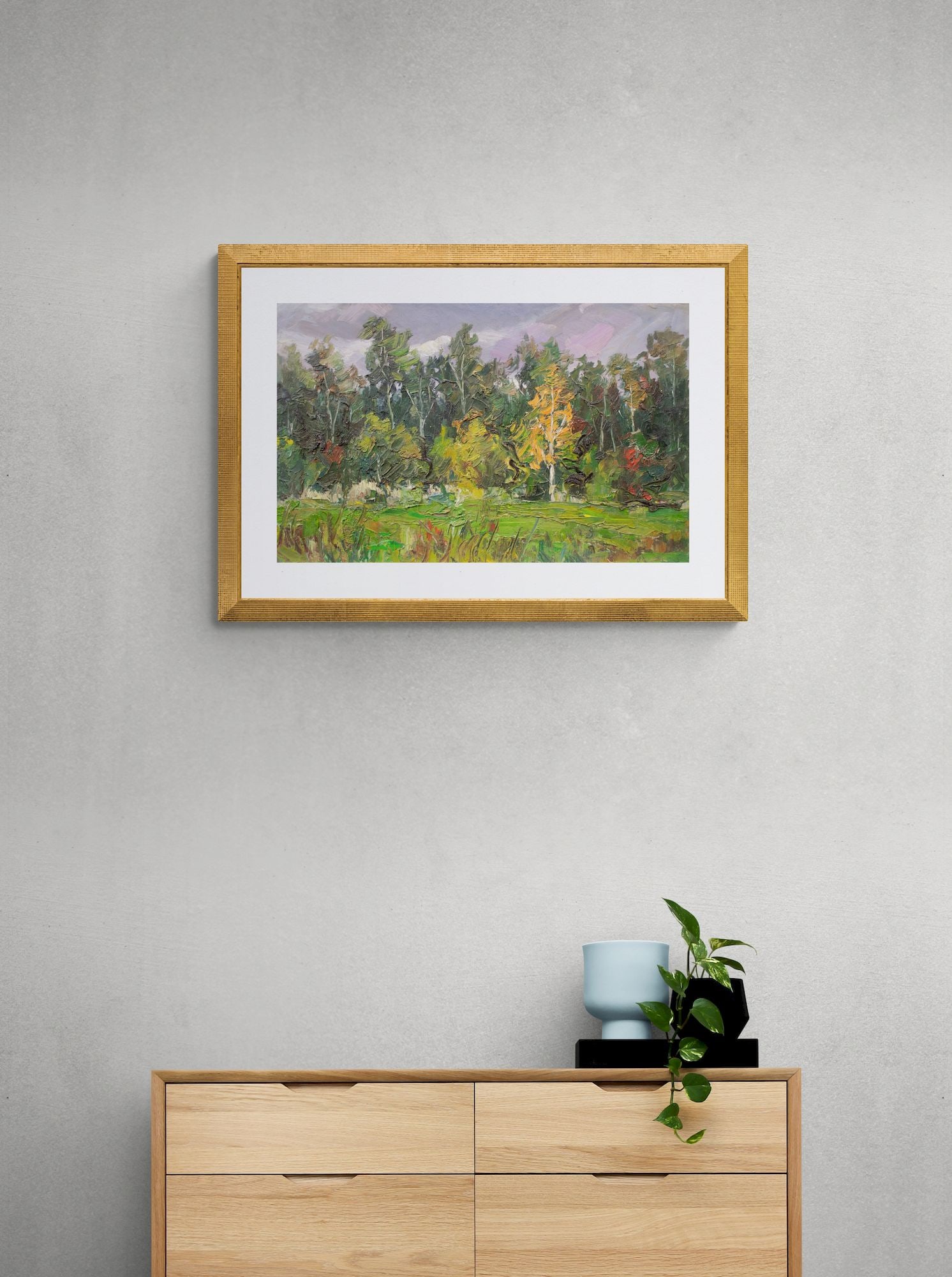 Netrebenko Olexandr (Ukrainian artist), "Before the storm", oil on cardboard - 3