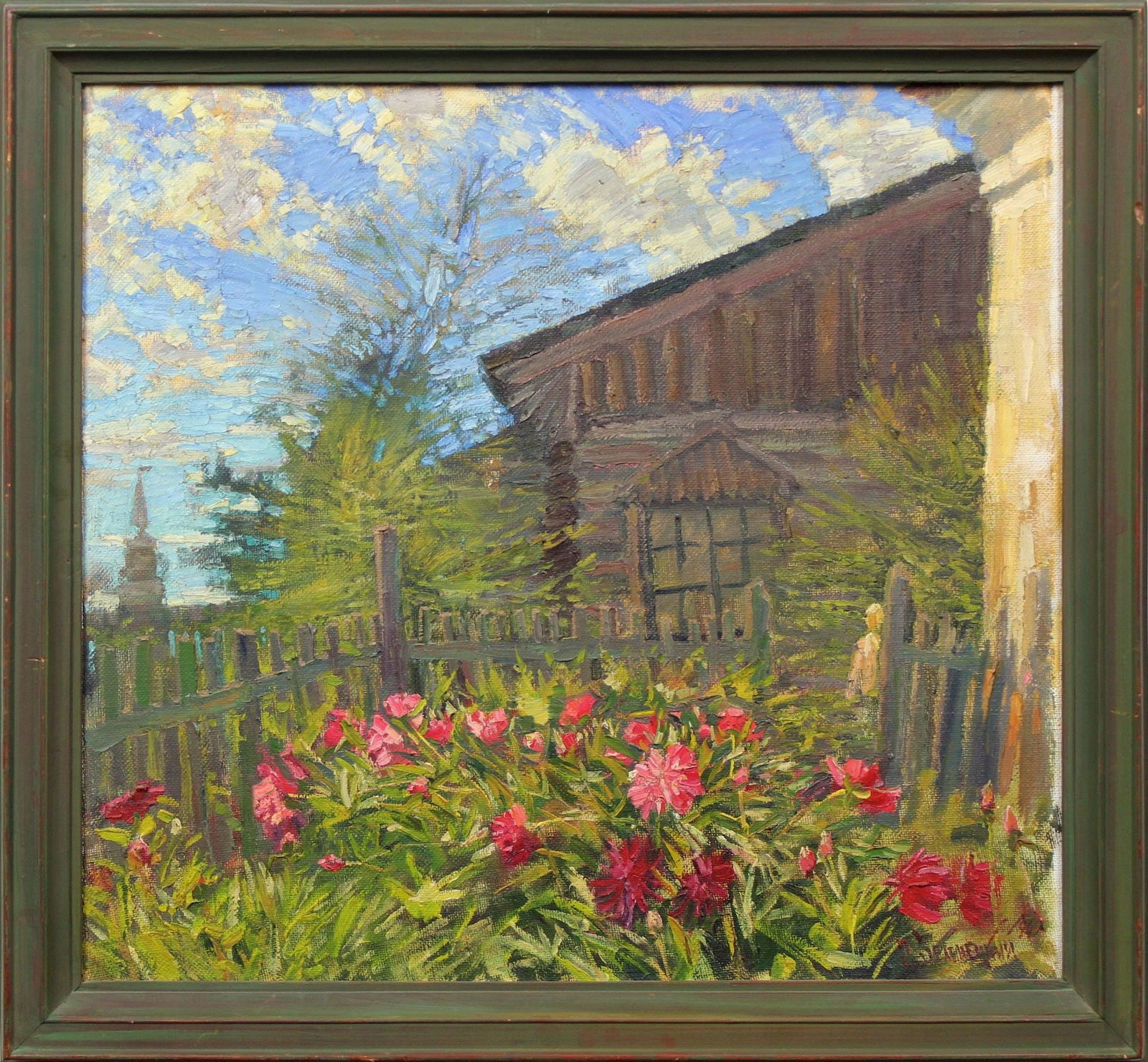 Zelenetsky Pavel (Ukrainian artist), "Peonies", oil on canvas: Title: Zelenetsky Pavel (Ukrainian artist), "Peonies", oil on canvas Artist: Zelenetsky Pavel Vasilievich Description: ARTIST: Zelenetsky Pavel Vasilievich, Ukrainian artist TITLE: "Peonies" SIZE: 55