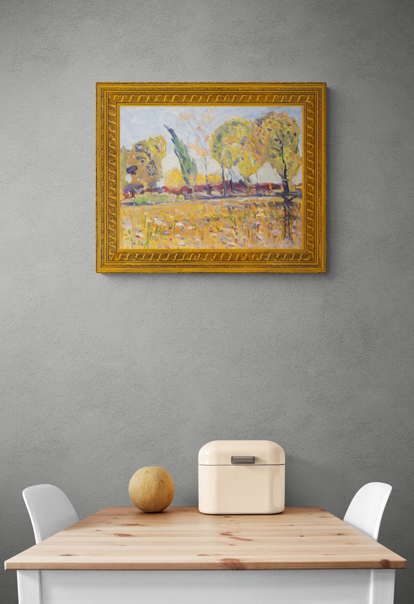 Tyukha Ivan (Ukrainian artist), "Windy day", oil on cardboard - 3