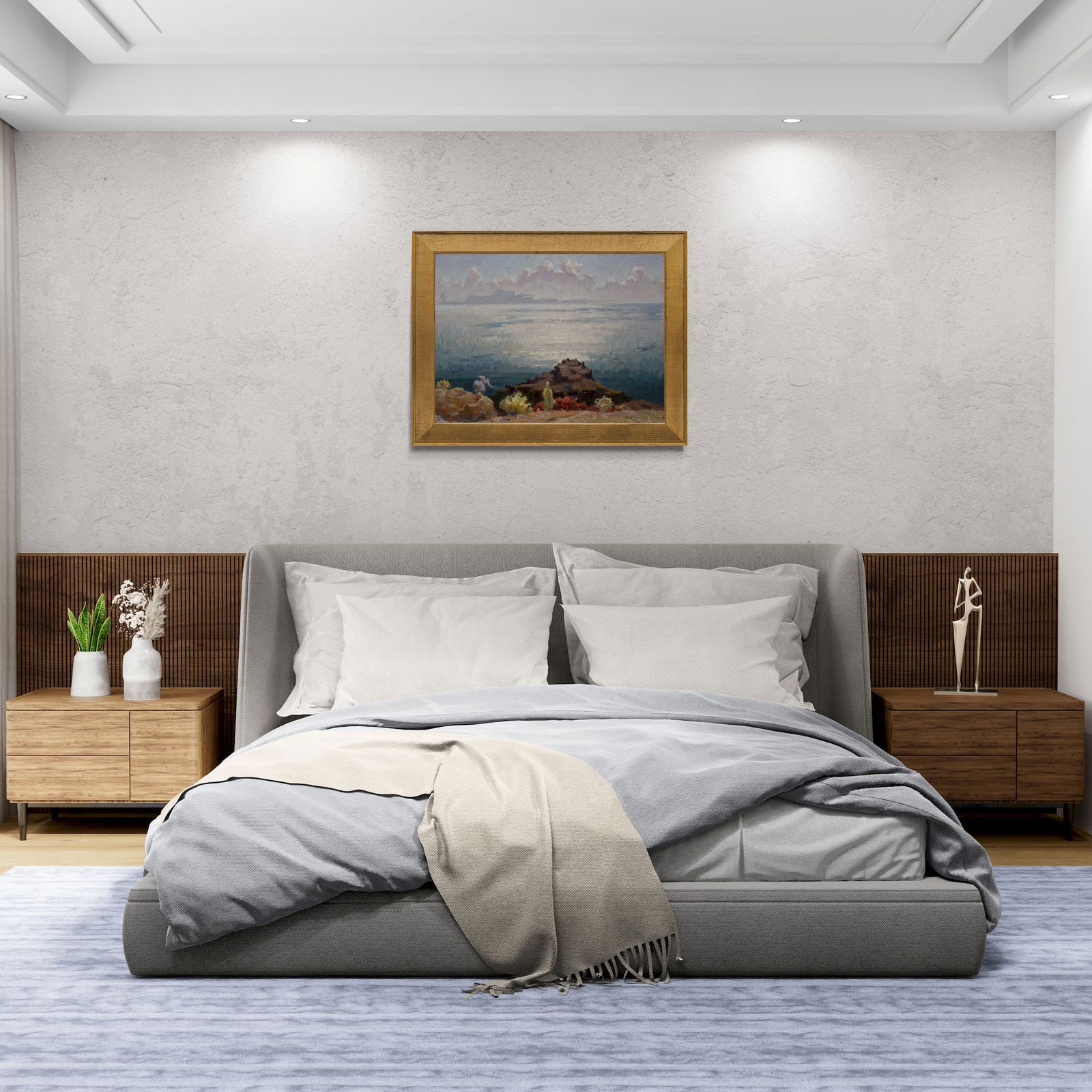 Balakay Volodymyr (Ukrainian artist), "Tranquil sea", oil on canvas on cardboard - 3