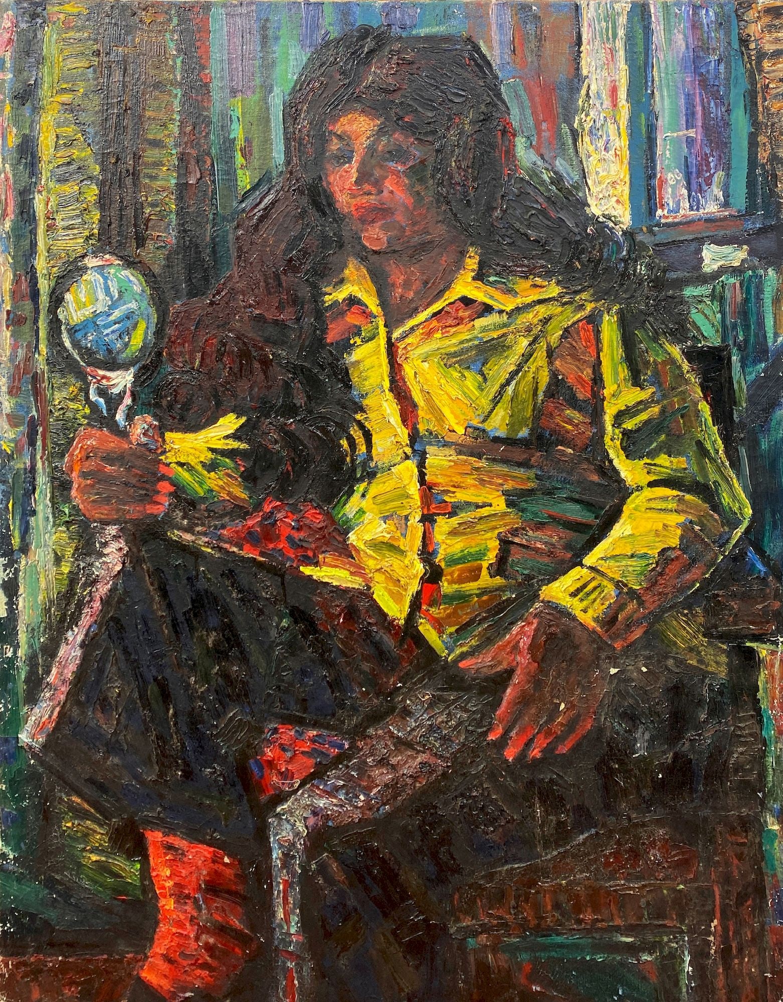 Litvinov Oleksiy (Ukrainian artist), "I look in the mirror", oil on canvas (1 of 3)