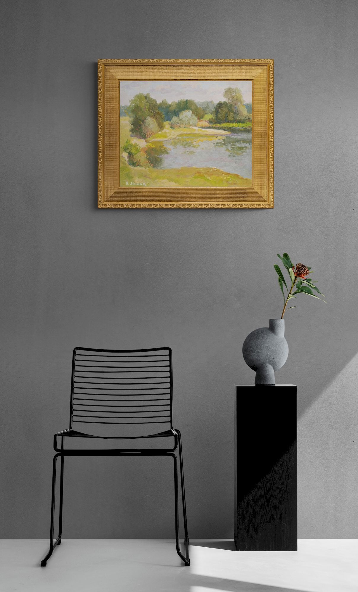 Mynka Olexandr (Ukrainian artist), "Verbolozy", oil on cardboard - 4