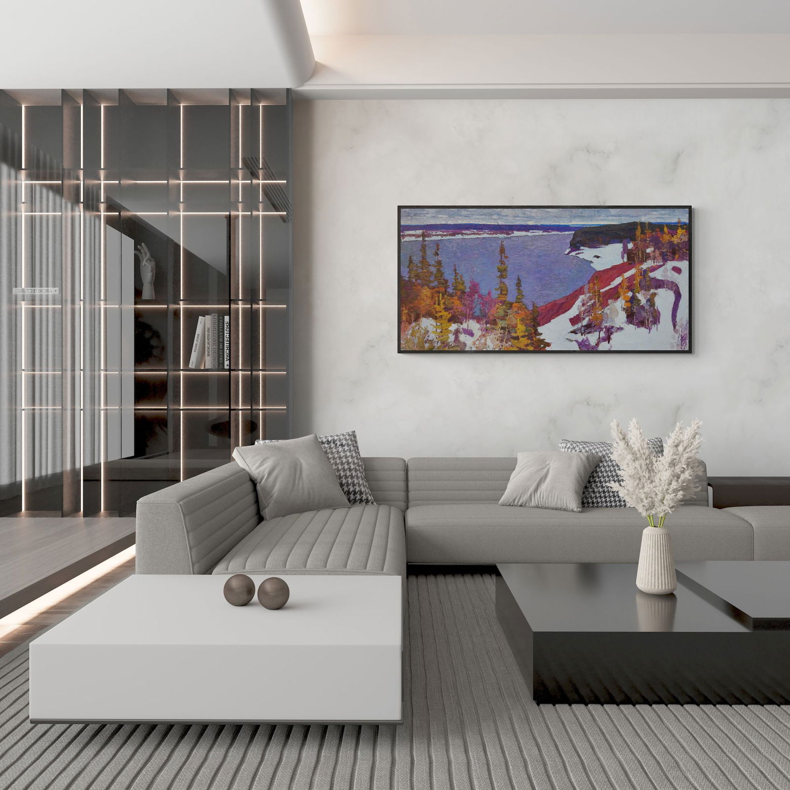 Akinshin Mykhaylo (Ukrainian artist), "Sukhona river", oil on canvas - 4