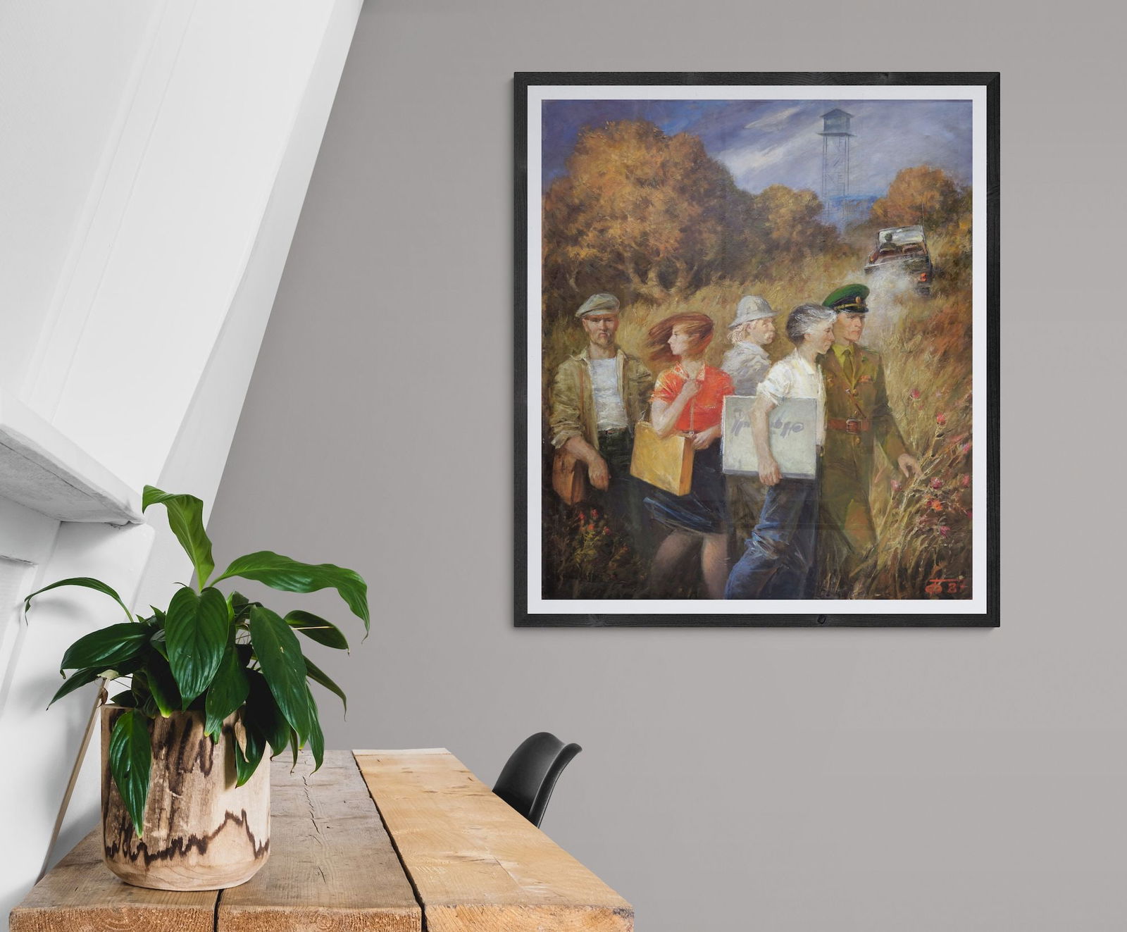 Fedorenko Borys (Ukrainian artist), "At the border", oil on canvas - 5