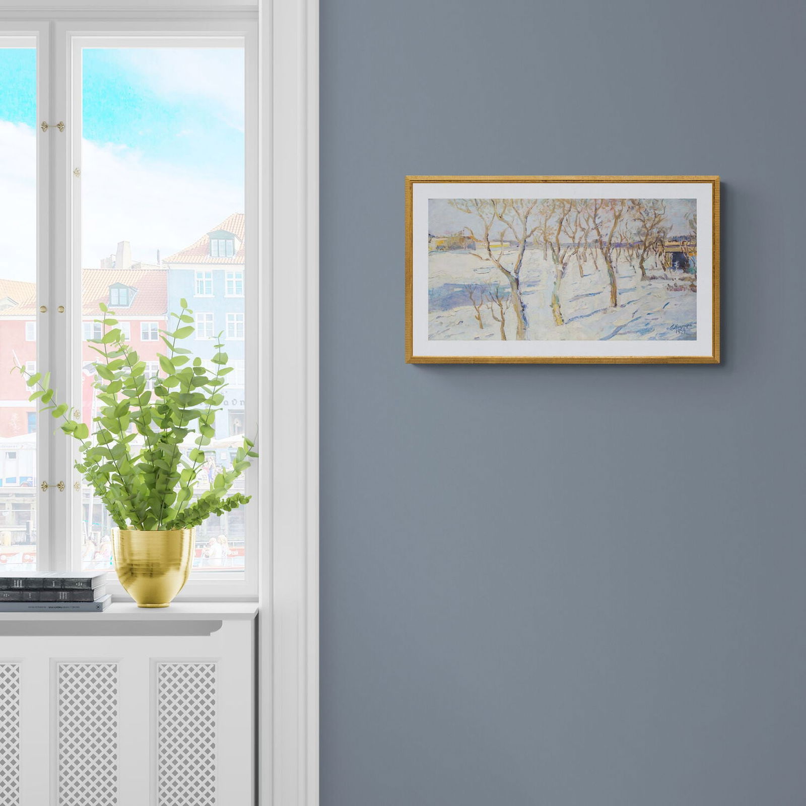 Matsegora Grigory (Ukrainian artist), "Zaporizhye suburbian", oil on cardboard - 4