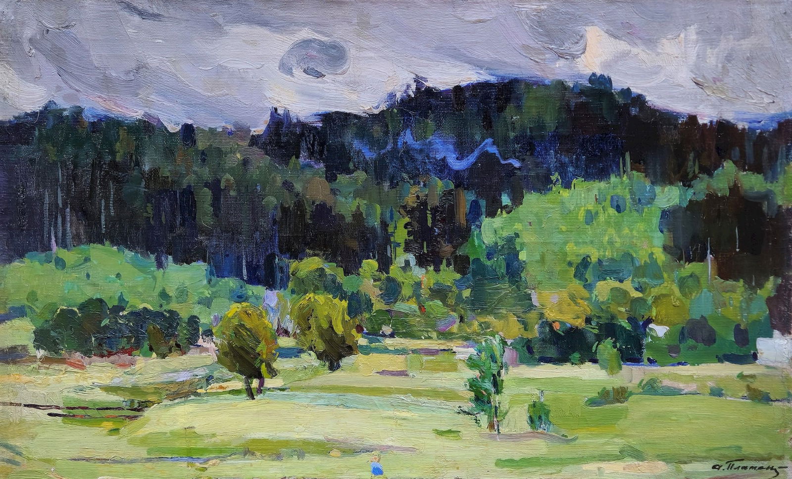 Plamenitsky Anatoly (Ukrainian artist), "Before the rain", oil on canvas: Title: Plamenitsky Anatoly (Ukrainian artist), "Before the rain", oil on canvas Artist: Plamenitsky Anatoly Oleksandrovich Description: ARTIST: Plamenitsky Anatoly Oleksandrovich, Ukrainian artist TIT